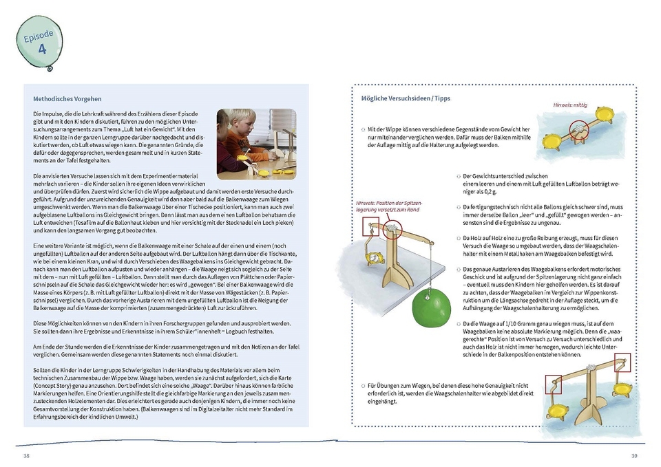 Auszug aus der Lehrerhandreichung zum Thema Luft