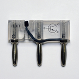 Transistor, npn, auf Steckelement