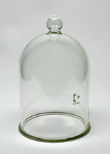 Vakuumglocke, Glas, mit Halteknauf